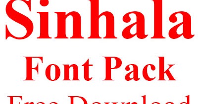 sinhala fonts for pc